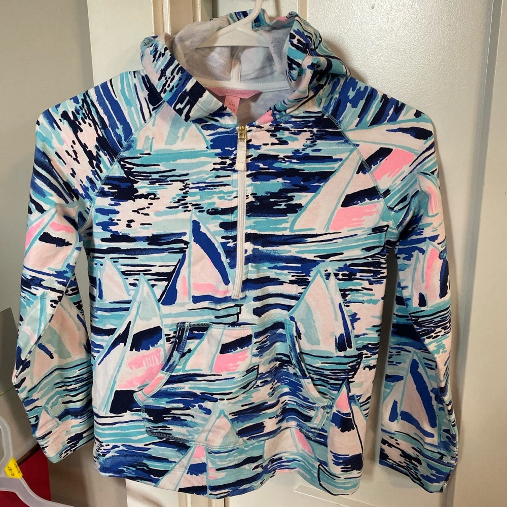 Girls Lilly Pulitzer zip jacket. Size L (8-10)